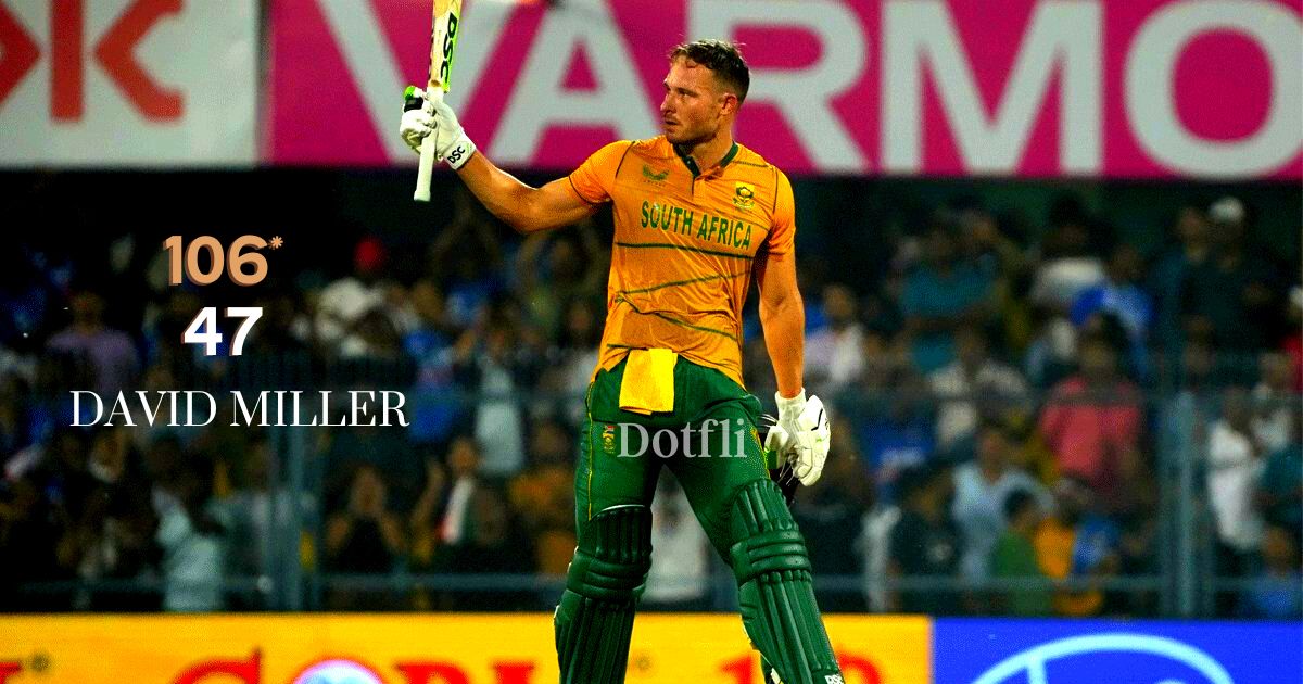David Miller scored a century in South Africa's second series against India
